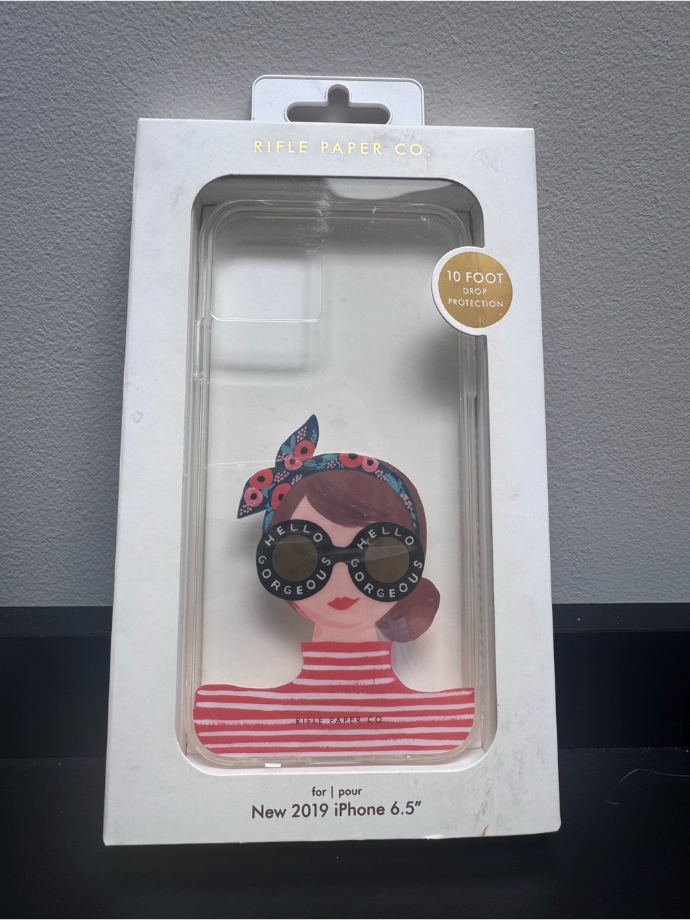 Rifle Paper Co. iPhone Case Box - White with Gold Accents